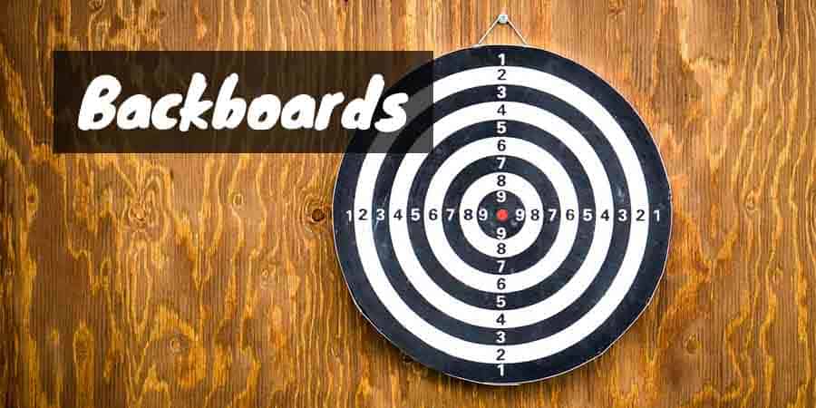 Backboards for darts